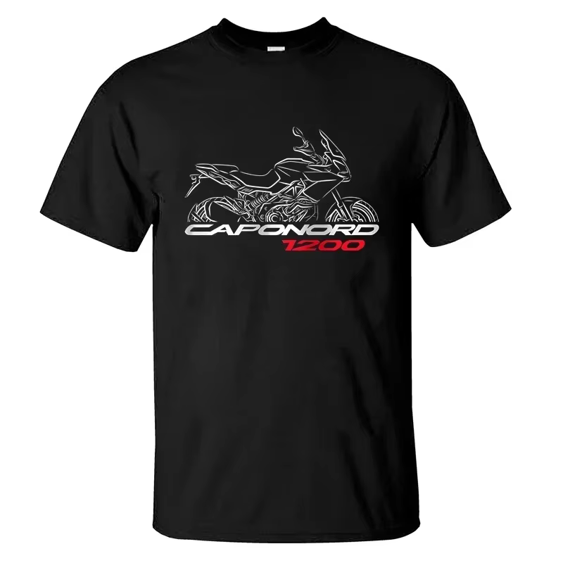 T-shirt décontracté pour hommes, Aprilia Caponord 1200, graphique, manches courtes, 100% coton, S-3X