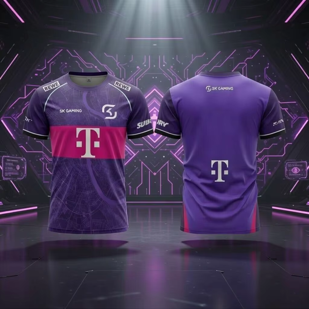 T-shirts personnalisés respirants pour joueurs d'été 2026 SK Gaming Esports Team – Uniforme d'entraî