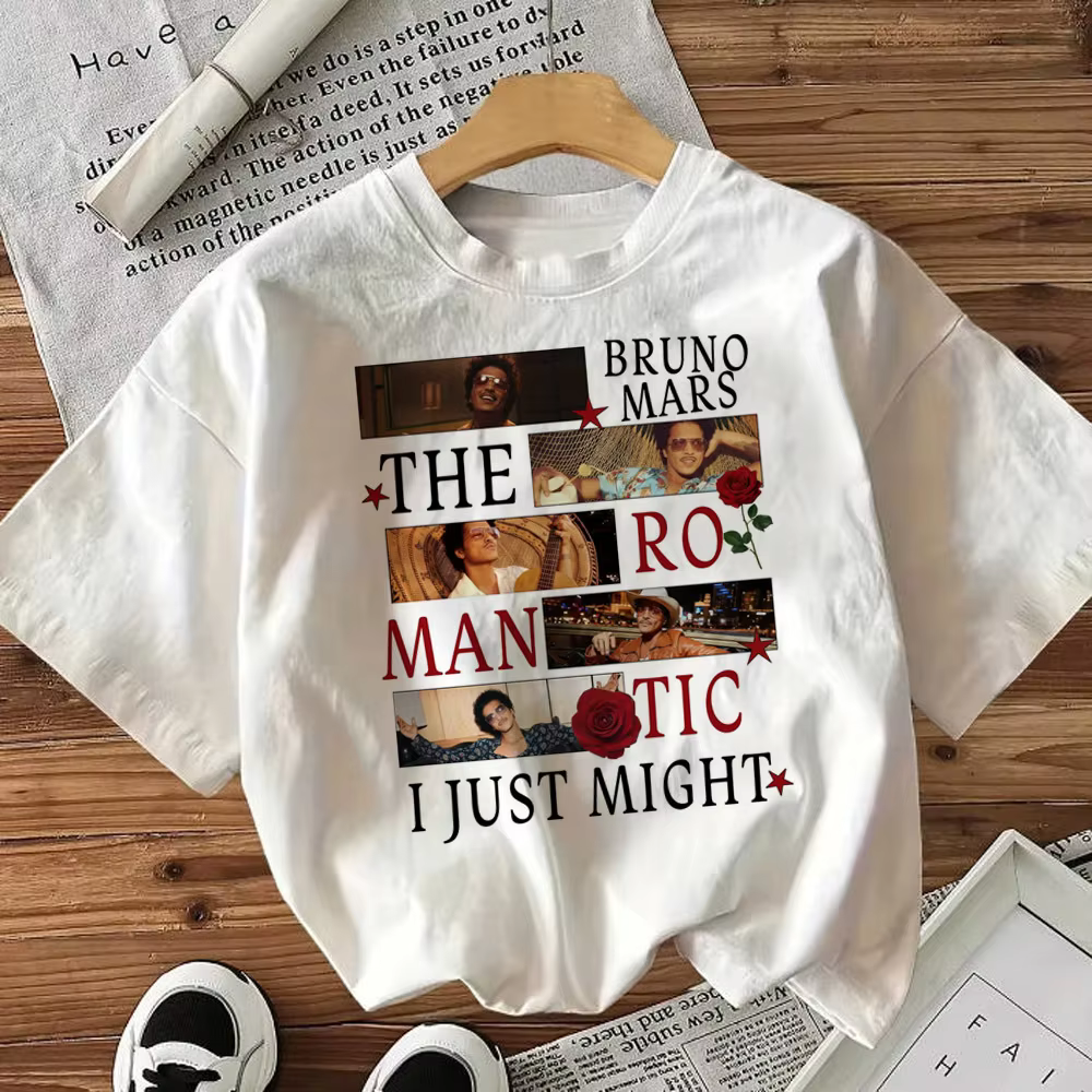 Bruno Mars – t-shirts esthétiques pour adolescents, style harajuku, confortables, rétro, pastel, vêt