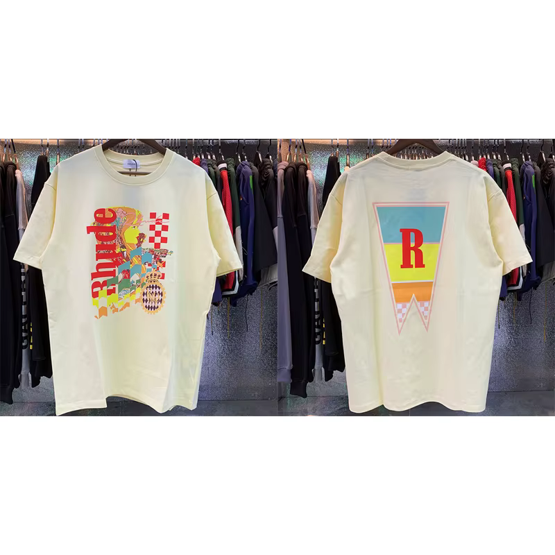 T-shirt d'été à col rond en pur coton, ample et tendance, nouveau style adapté aux hommes et aux fem