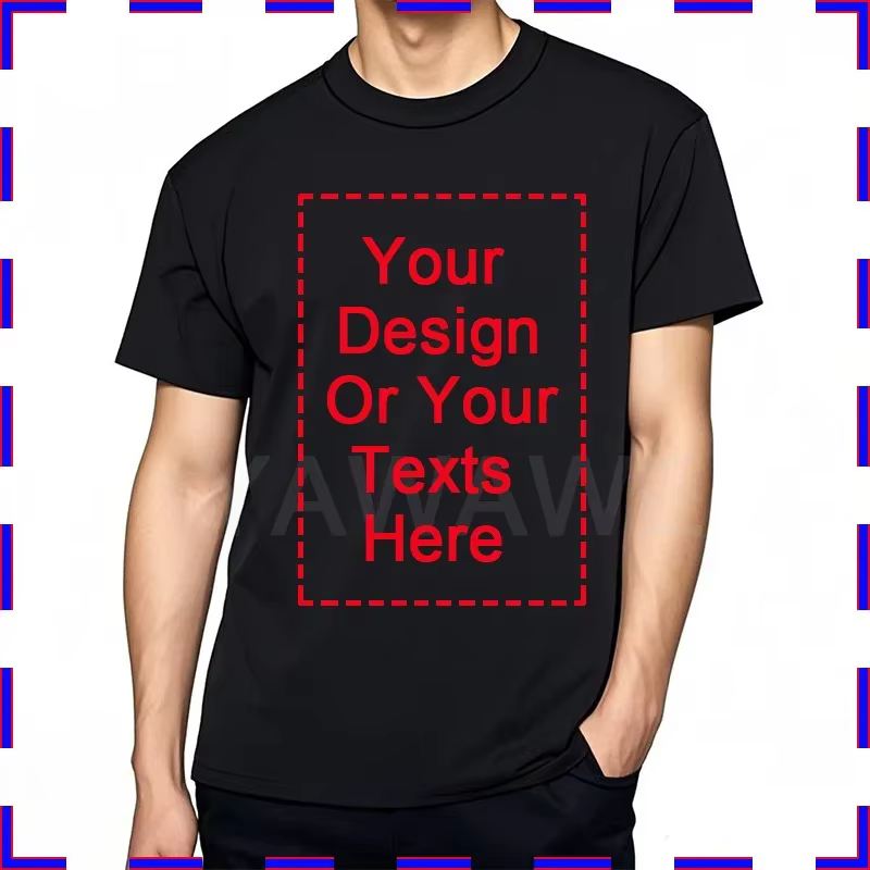 T-shirt col rond personnalisable pour hommes, coupe confortable et élégante, parfait pour les concep