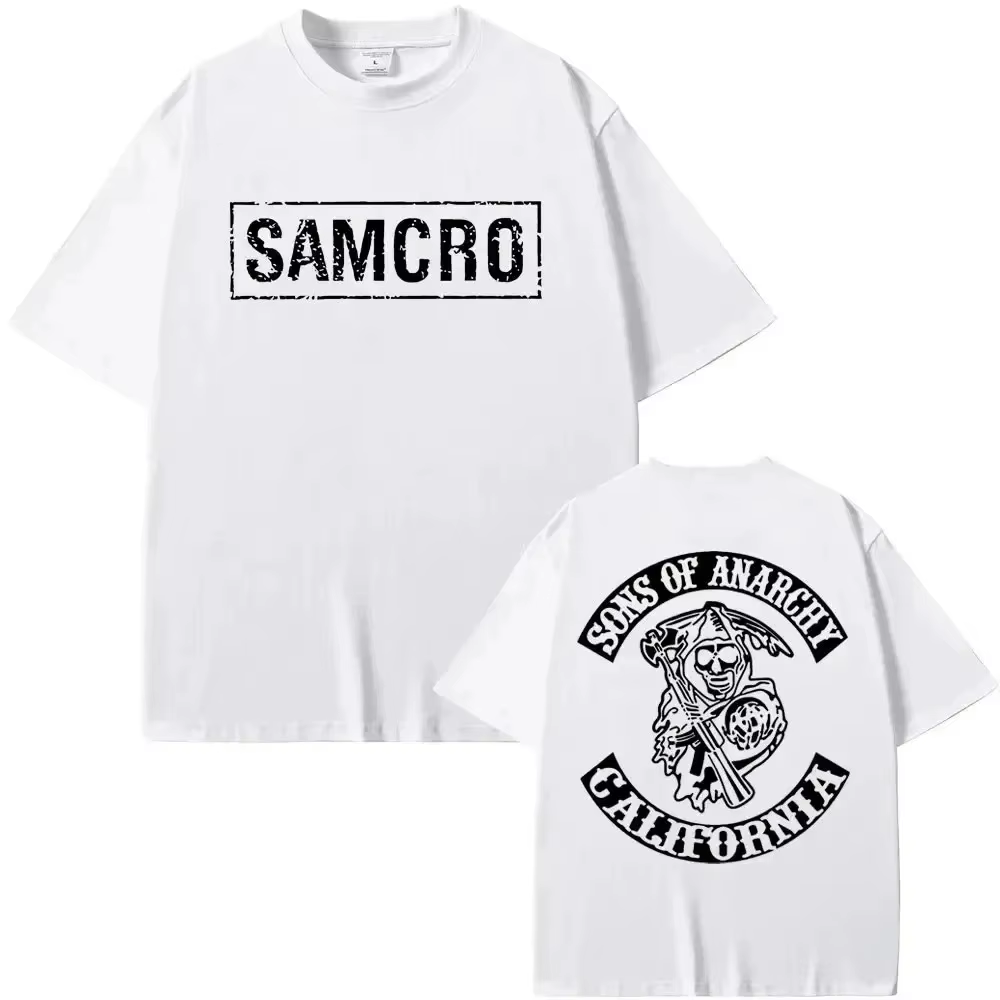 T-shirt Homme Femme Sons of Anarchy SAMCRO 2026 – Nouvelle Collection Luxe Grande Taille Décontracté