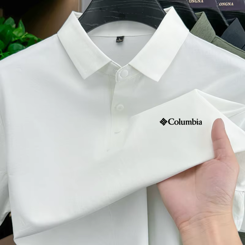 Polo de luxe pour homme, neuf, confortable, sans coutures, à revers, style décontracté estival, avec