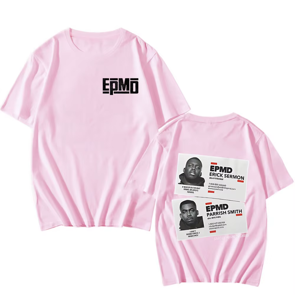 EPMD-T-Shirt à Manches Courtes pour Homme et Femme, en Coton, avec Logo de Musique Old School, Hip H
