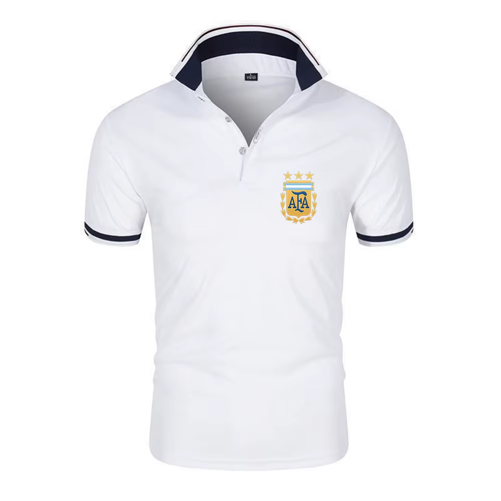 Le nouveau polo six couleurs pour hommes d'Argentine convient à l'été et présente des manches courte