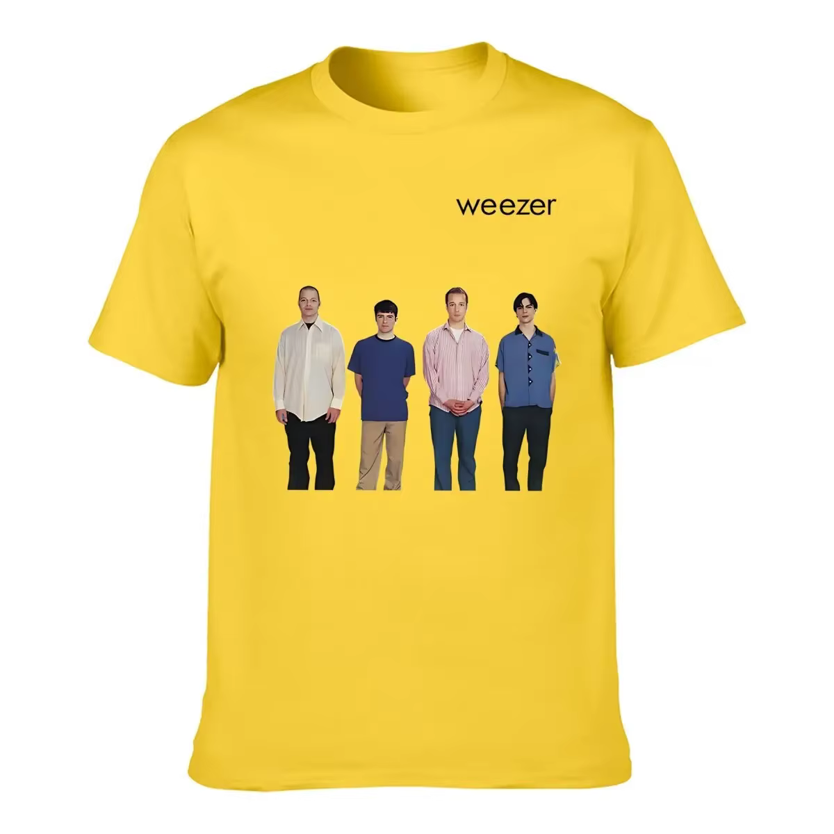 Weezer 1994 album bande impression T-shirt hommes été hip-hop rue décontracté ample T-shirt surdimen