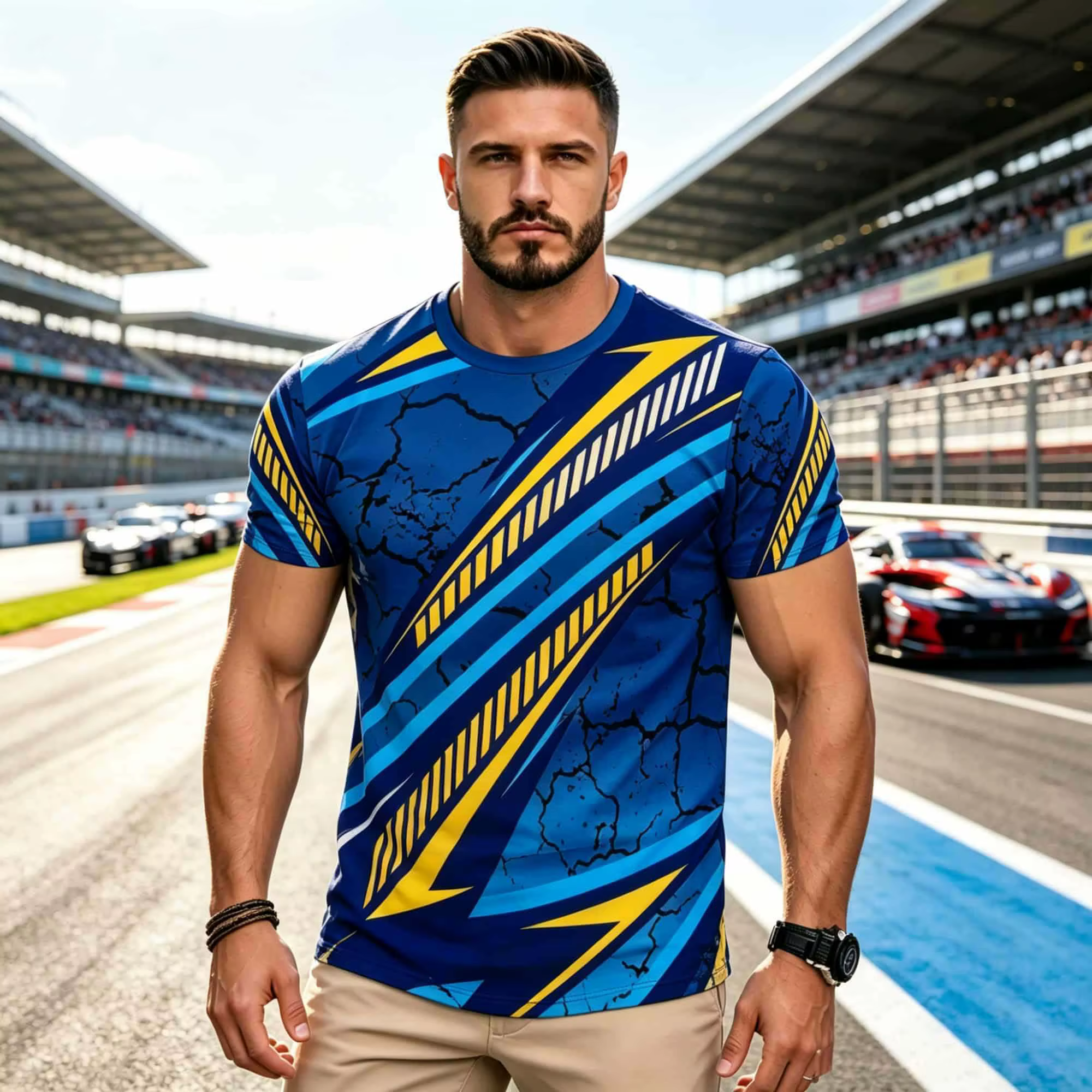Hauts décontractés tendance pour hommes, design streetwear vibrant, imprimés graphiques à la mode, c