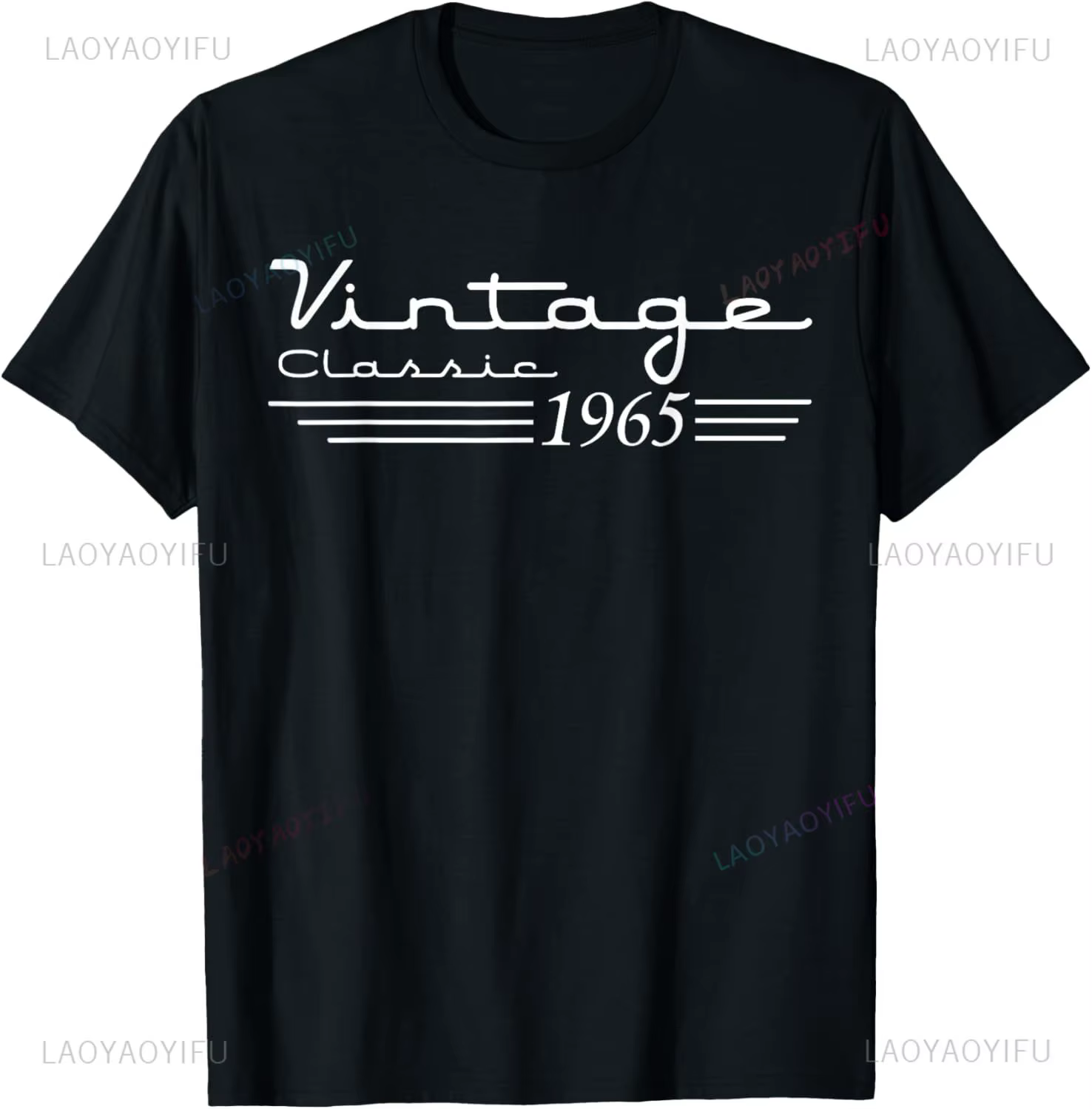 60 ans cadeaux hommes Vintage classique voiture 1965 60th anniversaire T-Shirt à manches courtes uni