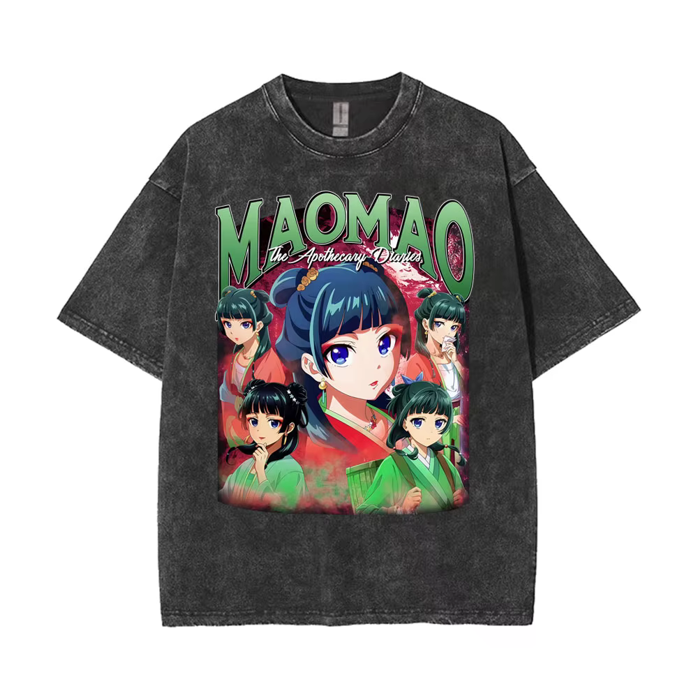 Mao Mao's Apothecary Diaries Anime lavé T-shirts remèdes médecine dessin animé t-shirt hommes femmes