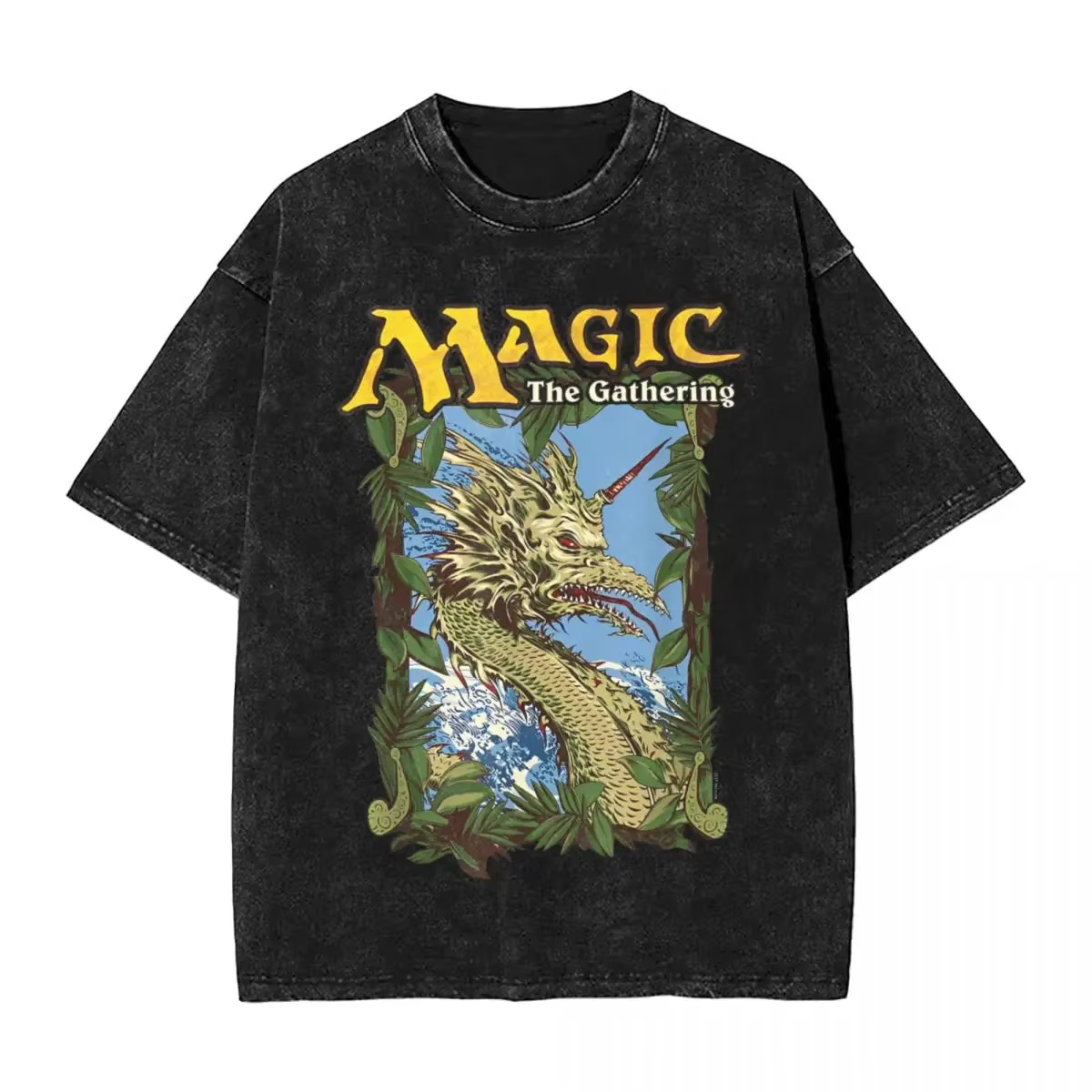 Jeux de magie rassemblement lavé T-Shirt Streetwear Hip Hop mode T-Shirt Mirage Monsteerr pont T-Shi