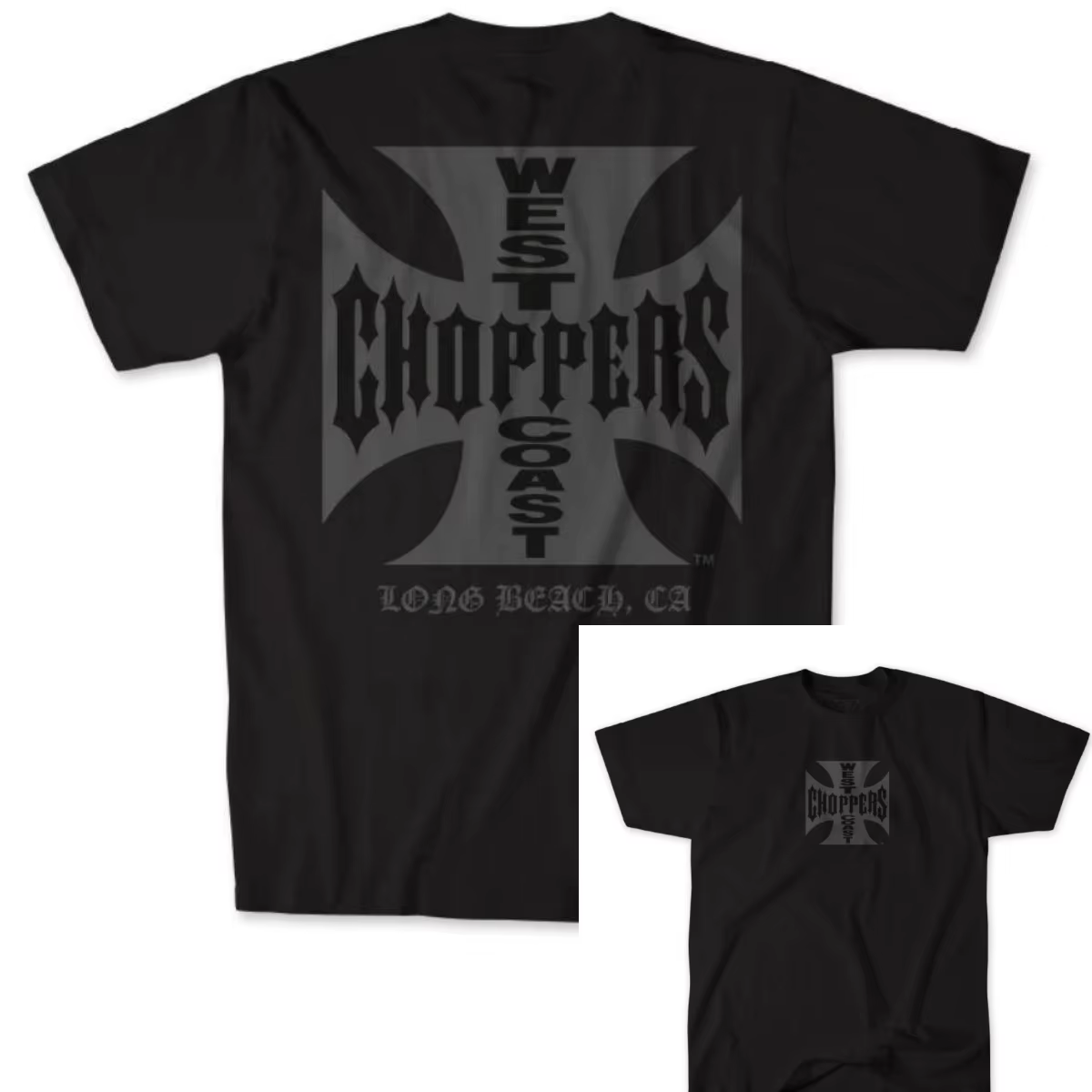 T-shirt graphique vintage West Coast Choppers 100% coton, col rond, coupe décontractée, unisexe, hau