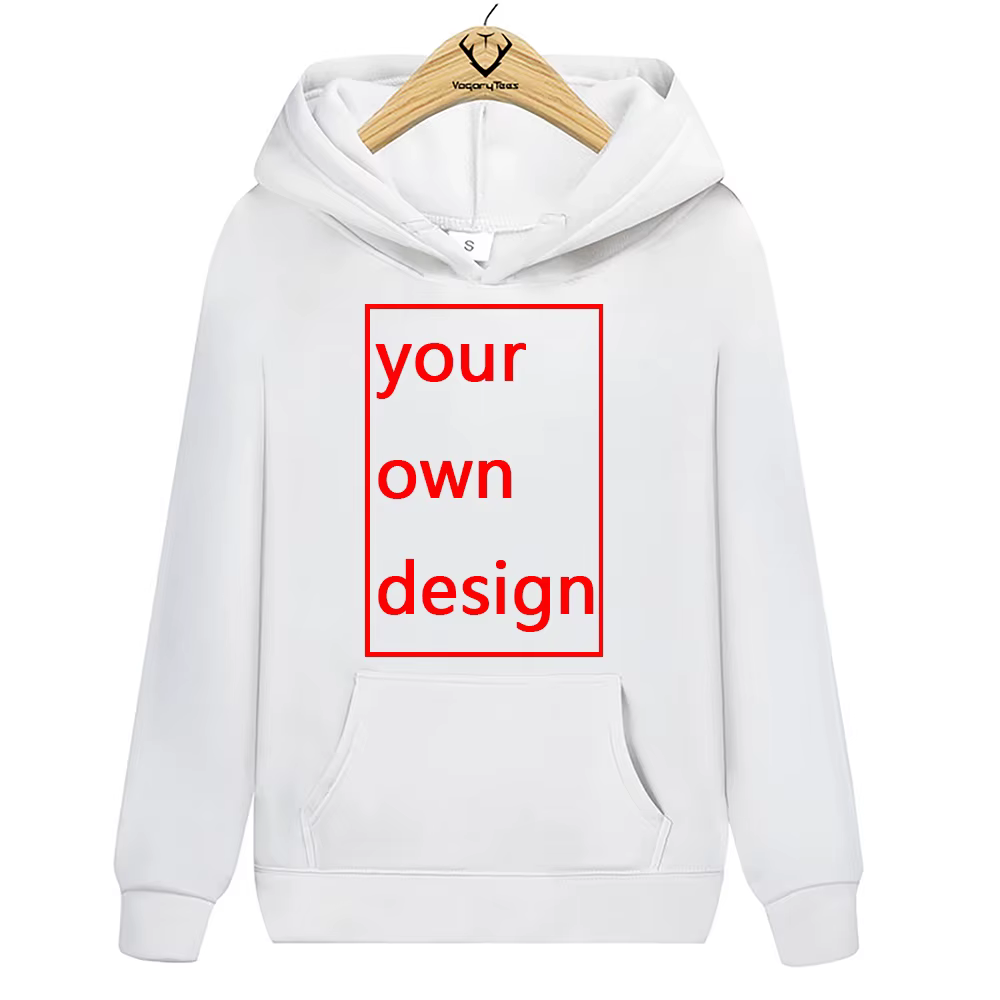 Sweat à capuche imprimé PVD pour hommes, pull Hip Hop, streetwear décontracté, votre propre design,