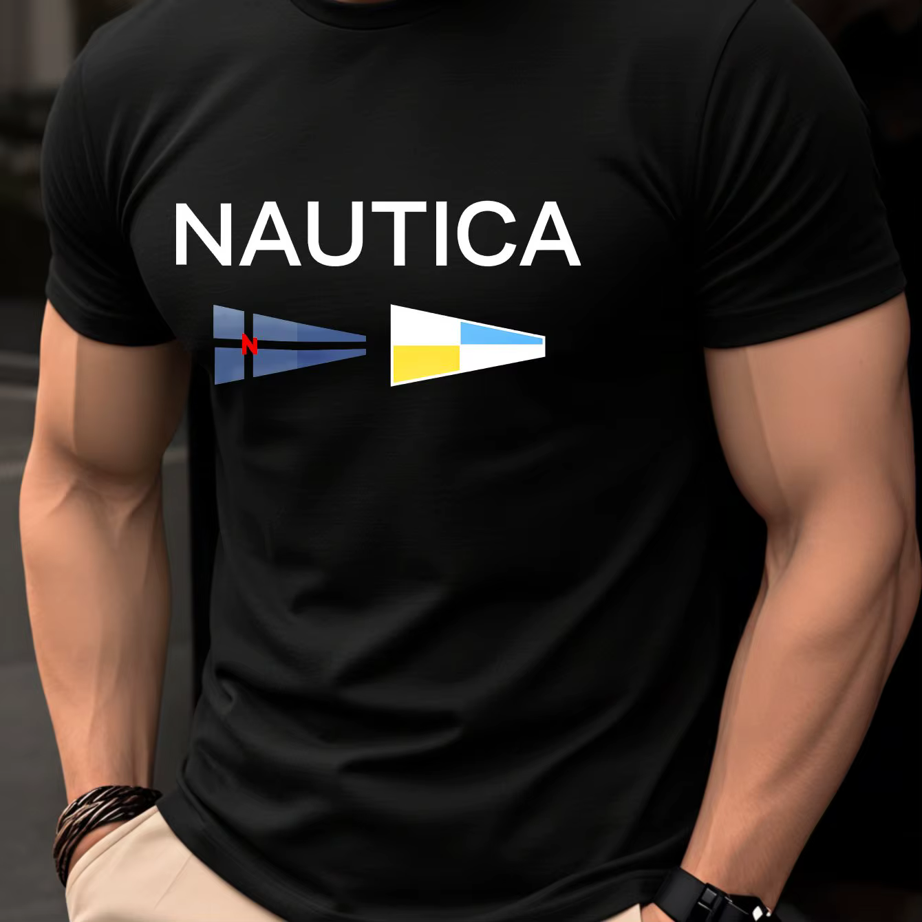 T-shirt pour homme - Haut léger à manches courtes pour l'été - Tendance, élégant, respirant, confort