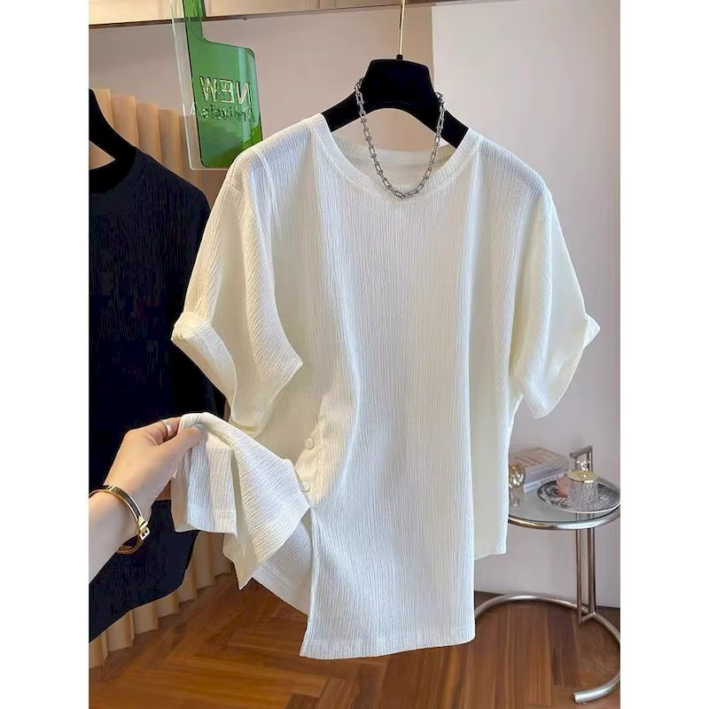 T-shirts surdimensionnés femmes décontracté ample à manches courtes hauts 2025 tendance d'été mince 