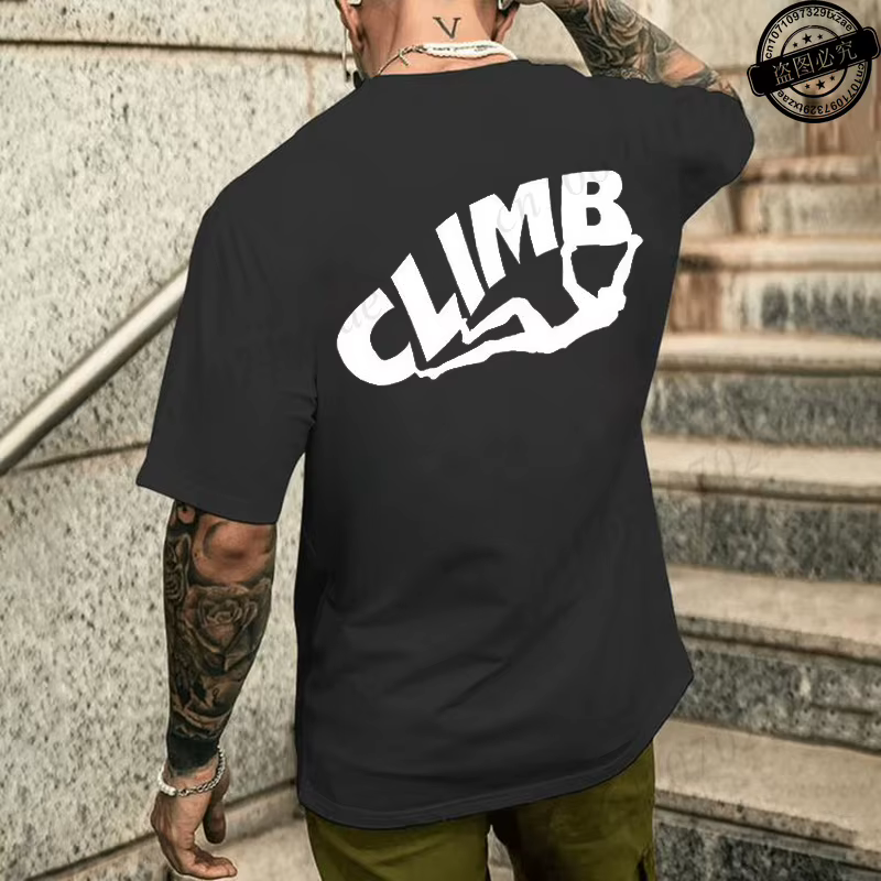 T-shirts de design pour l'escalade pour hommes et femmes, T-shirt de mode pour l'escalade, vêtements