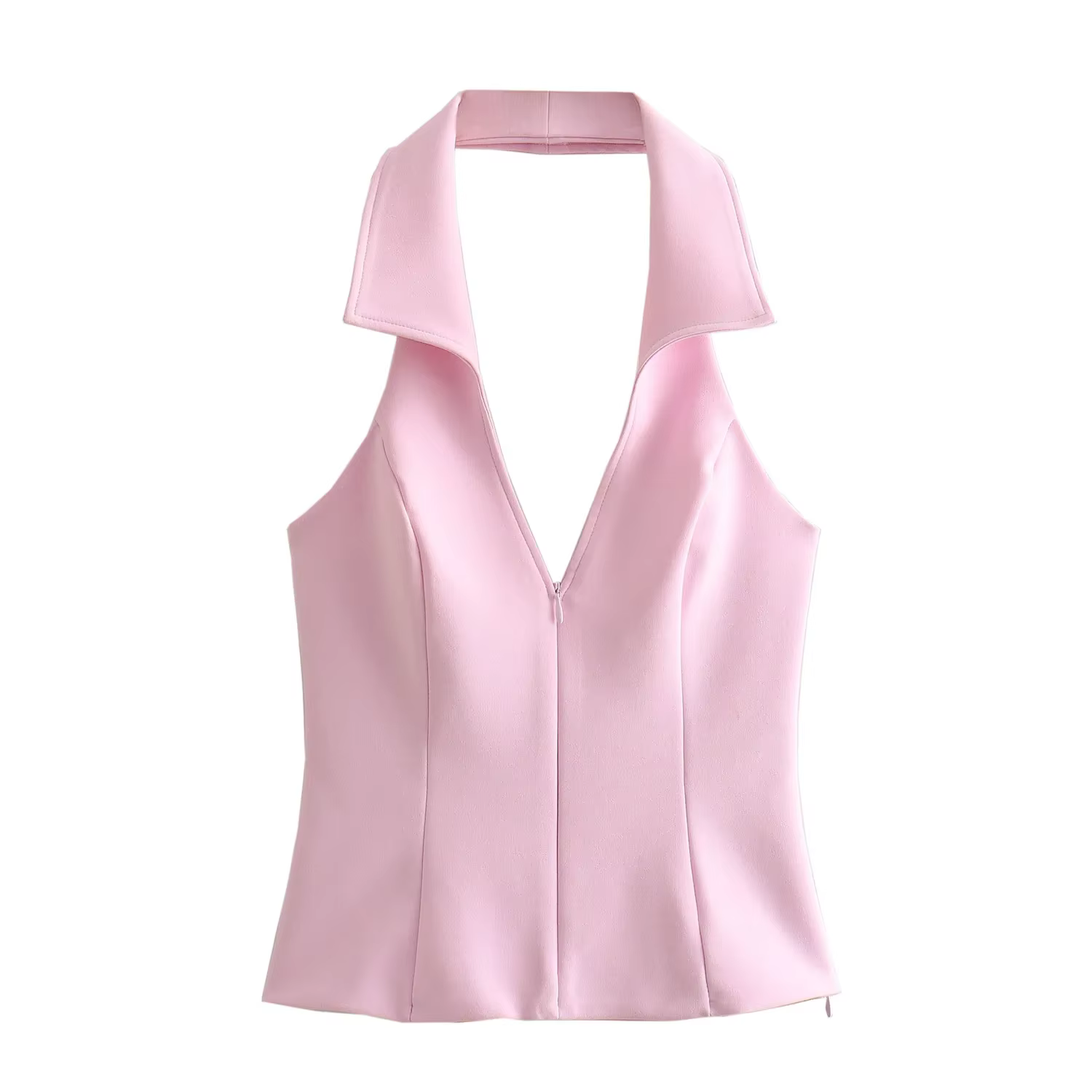 BSAY femmes mode été nouvelle chemise sans manches Style haut à licou Blouse vêtements de rue gilet 