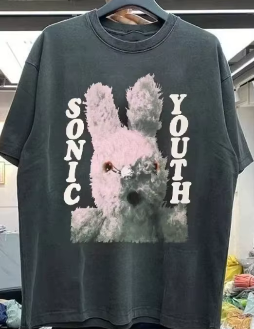 T-shirt Sonic Youth Retro Band, T-shirt imprimé pour groupe de rock, T-shirt décontracté pour hommes