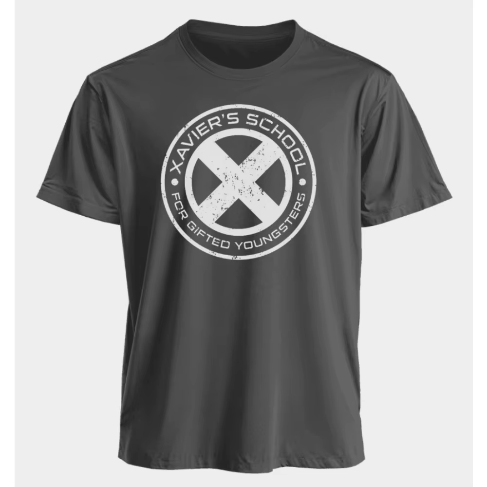 Marvel hommes et femmes T-shirts x-men Xavier's School pour les jeunes dédoués été américain printem