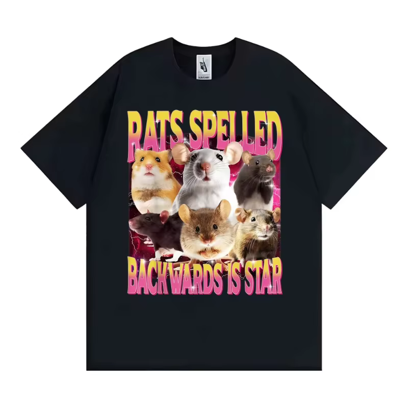 T-shirts humoristiques pour femmes avec l'inscription « Rats Spelled Backwards Is Star » – T-shirts 