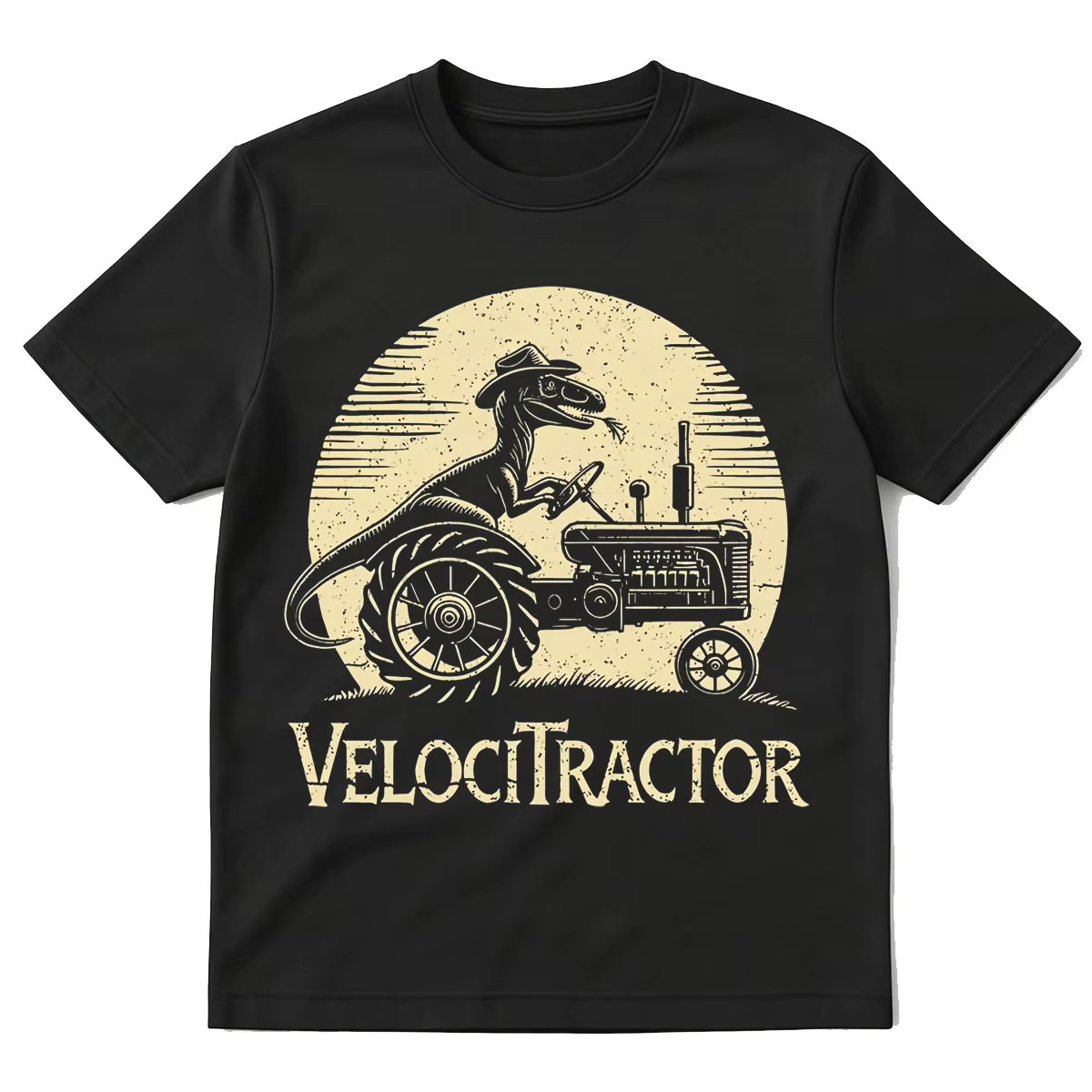 T-shirt graphique VelociTractor drôle pour hommes et femmes, vêtements à la mode, T-shirts Harajuku