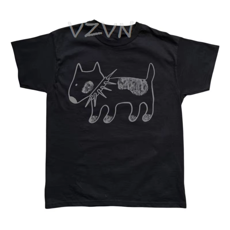 T-Shirt à Manches Courtes pour Femme, Streetwear, Emo, Bébé Fille, Estival et Estival, avec Imprimé 