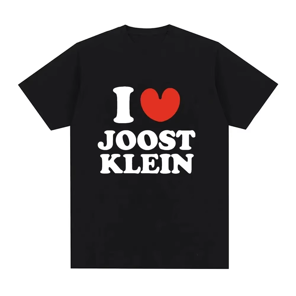 J'aime Joost Klein T-shirt hommes femmes mode Hip Hop Vintage T-shirt col rond manches courtes ample