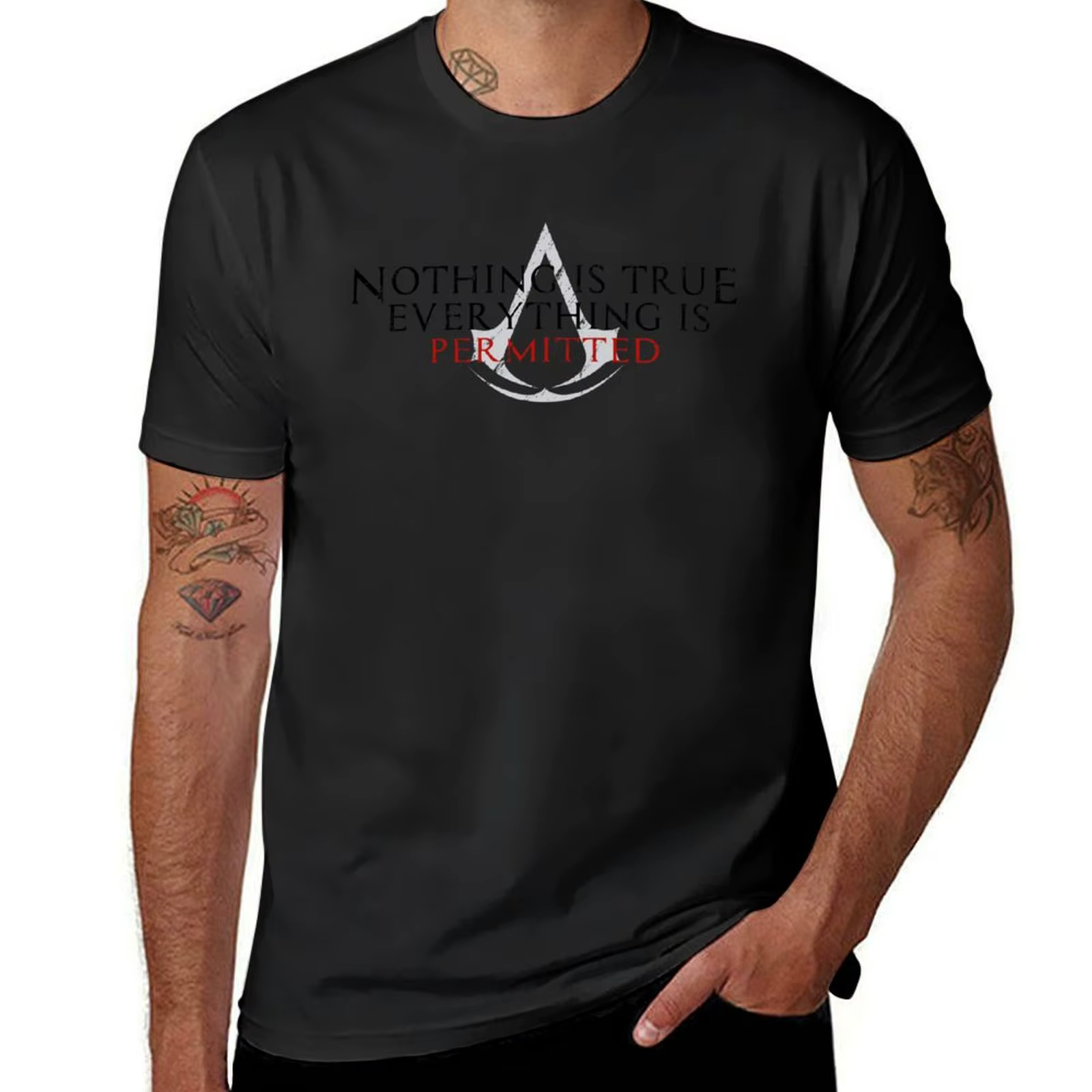 T-Shirt Ezio Creed pour Homme, Vêtement Esthétique Personnalisé, Nouvelle Édition