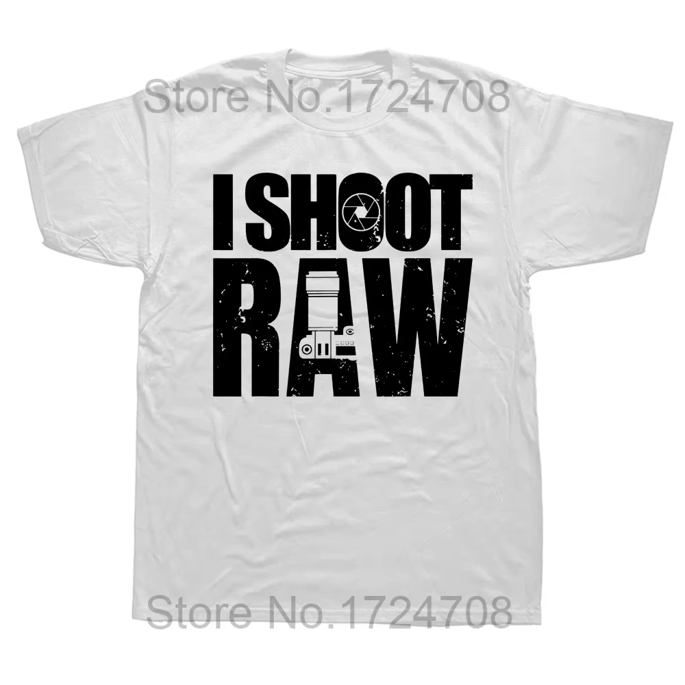 Je tiré cru photographie photographe appareil photo t-shirts graphique coton Streetwear à manches co