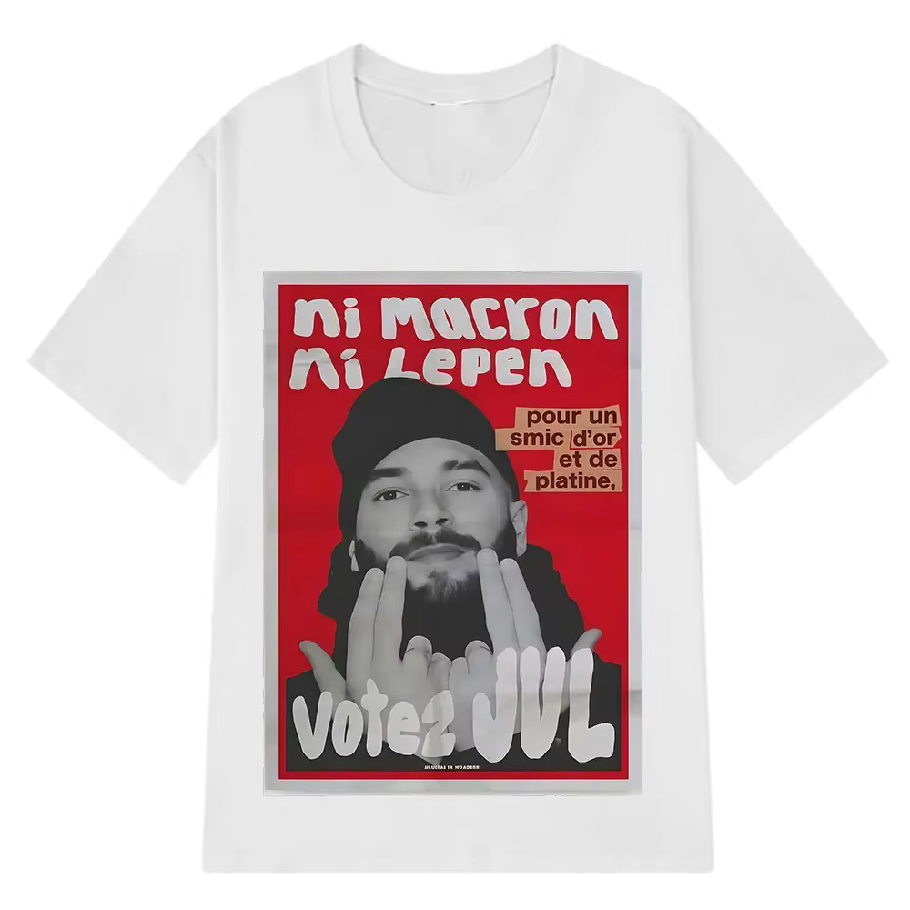 Rappeur français Vote JUL mode graphique T-shirts hommes femmes Hip-hop T-shirt à manches courtes dé