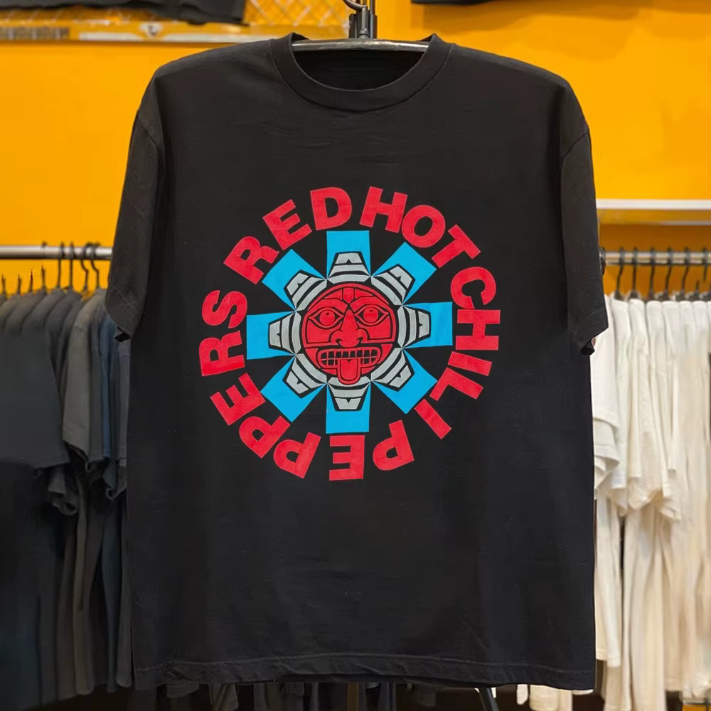 Red Hot Chili Peppers T-Shirt à manches courtes Hip Hop Tide marque américaine High Street demi manc