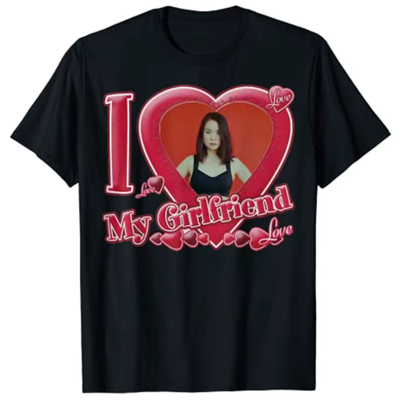 T-shirt humoristique "Mit.ski Bu.ry Me At Makeouts Cre.ek", I Love My Girlfriend, Leon Day Tee, Y-Gi