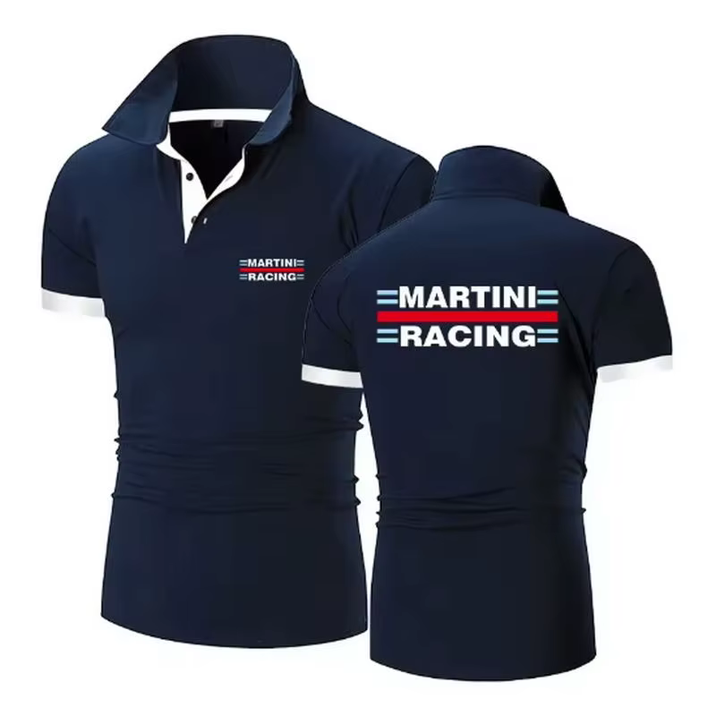 Polo décontracté à manches courtes pour hommes, vêtements de printemps et d'été, chemise mince respi