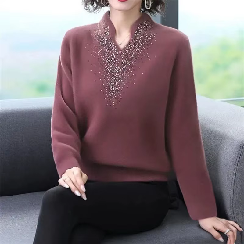 T-shirt coréen à manches longues pour femmes, ajouter du velours, chemise à fond, double face, allem