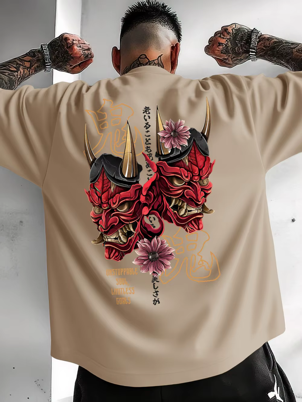 T-shirt col rond pour hommes, doux, confortable et respirant, imprimé fantôme d'été, à la mode, Styl