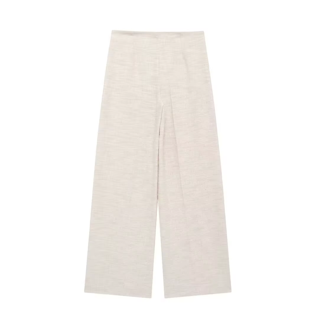 DUOPERI femmes mode 2 pièces ensembles kaki dos nu fermeture éclair hauts Corset et pantalons à jamb