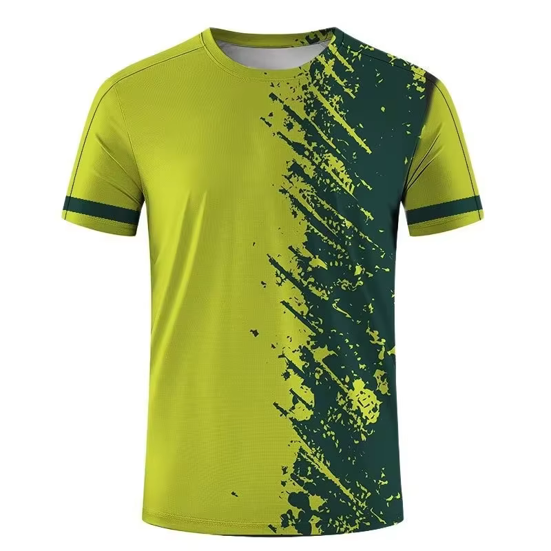 Mode Simple sport T-shirts pour hommes été en plein air à manches courtes 3D imprimé T-shirts décont