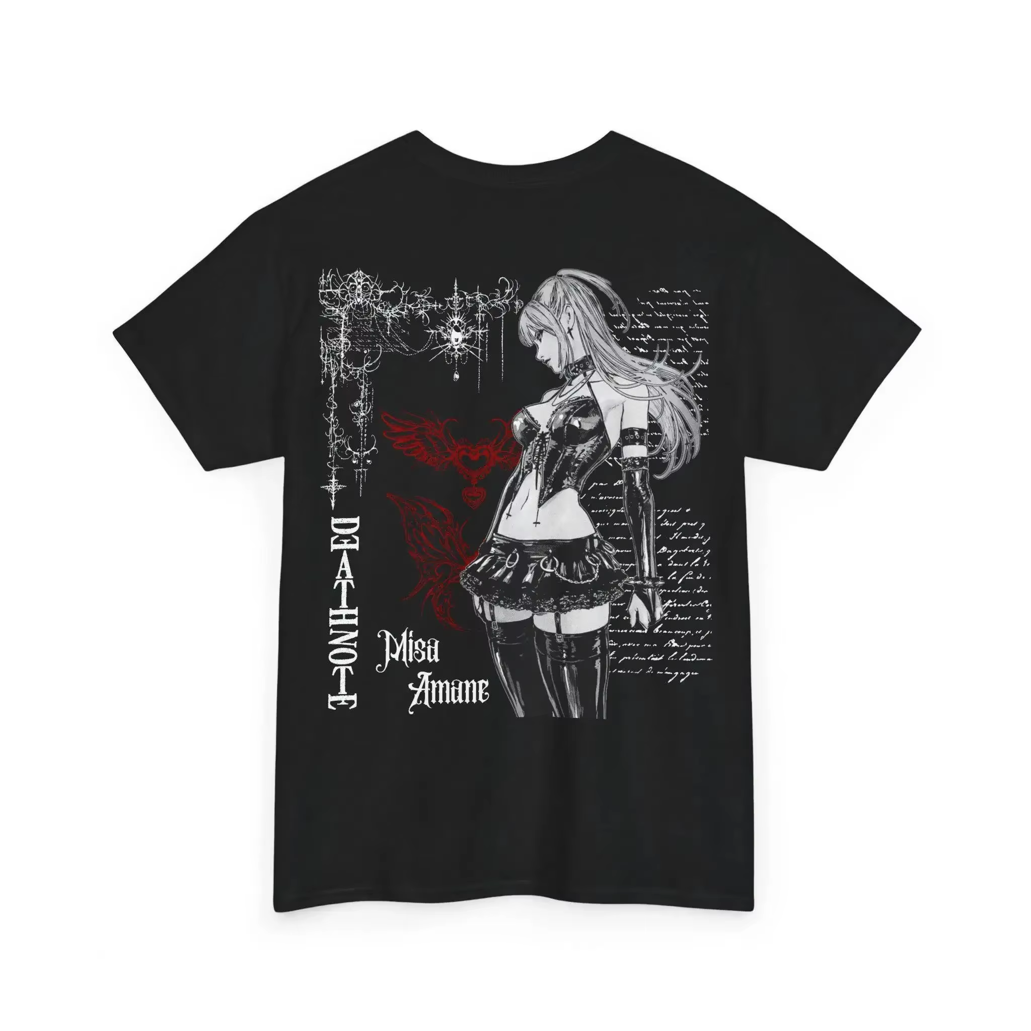 T-shirt Death Note Misa Amane, T-shirt Manga Anime, T-shirt unisexe en coton d'été confortable et dé