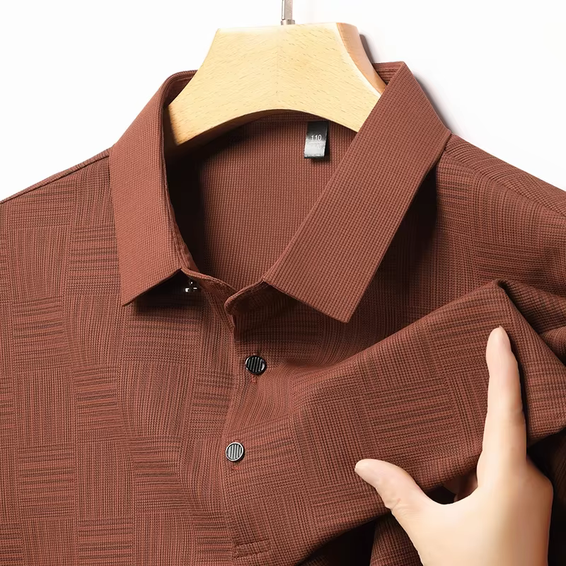POLO à manches courtes pour hommes, imprimé Business décontracté, à la mode, haut confortable et res
