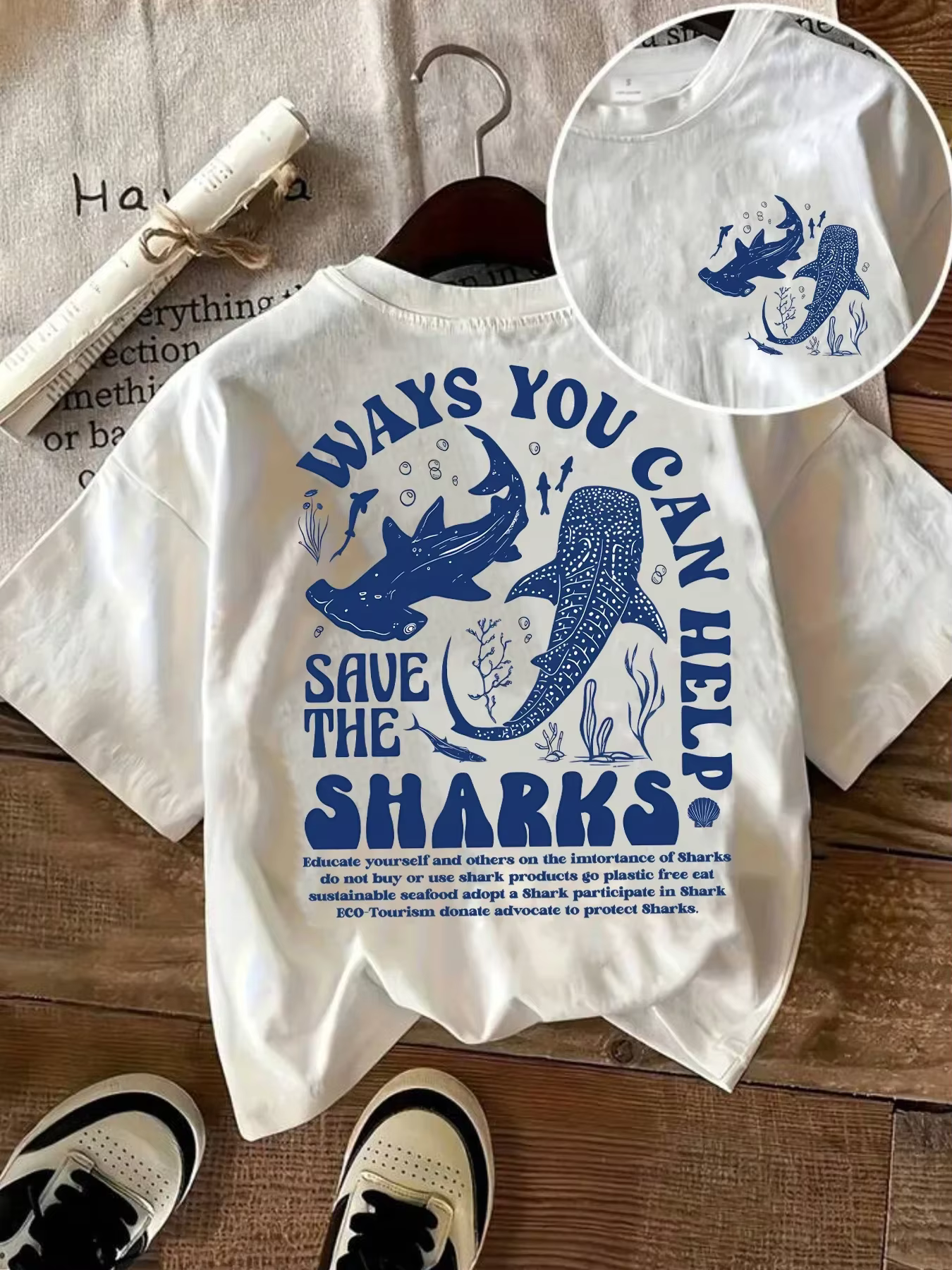 Je vous pouvez aider lettre motif col rond femmes T-shirt à manches courtes mode impression chemise