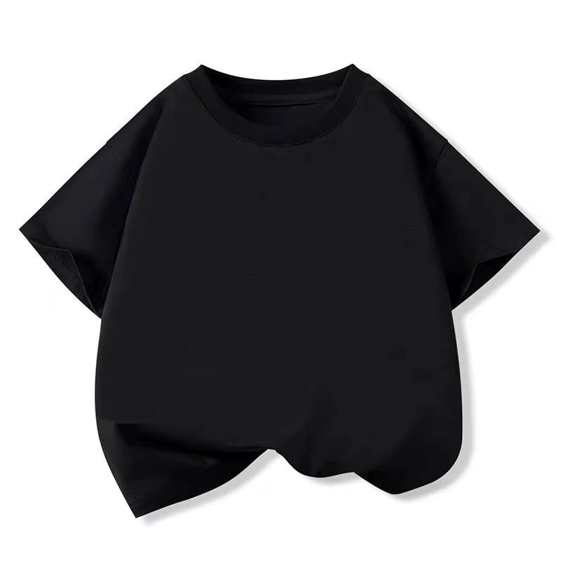 T-shirt d'été en coton doux pour garçons, vêtements de sport scolaire pour enfants, tee-shirt pour e