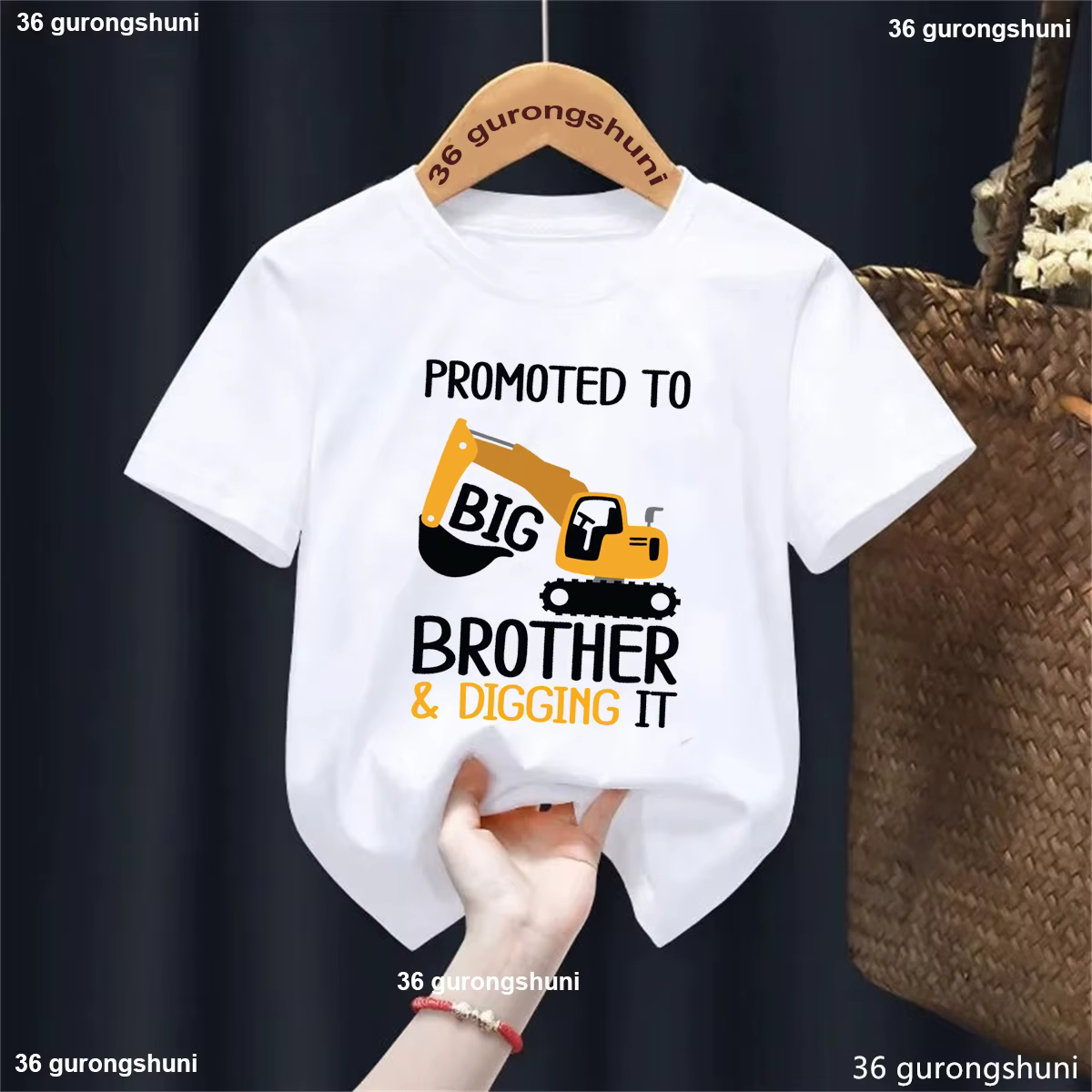 Chemise Big Brother, promu le grand frère, chemise d'annonce, chemise d'annonce de naissance, je vai