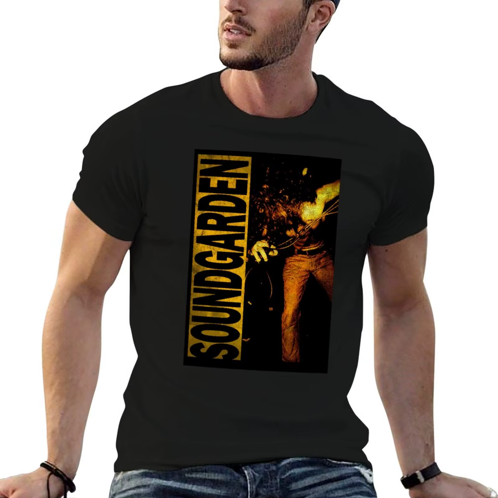 Meilleure couverture d'album - T-shirt Soundgardens Louder Than Love, t-shirts en coton 100% pour ho