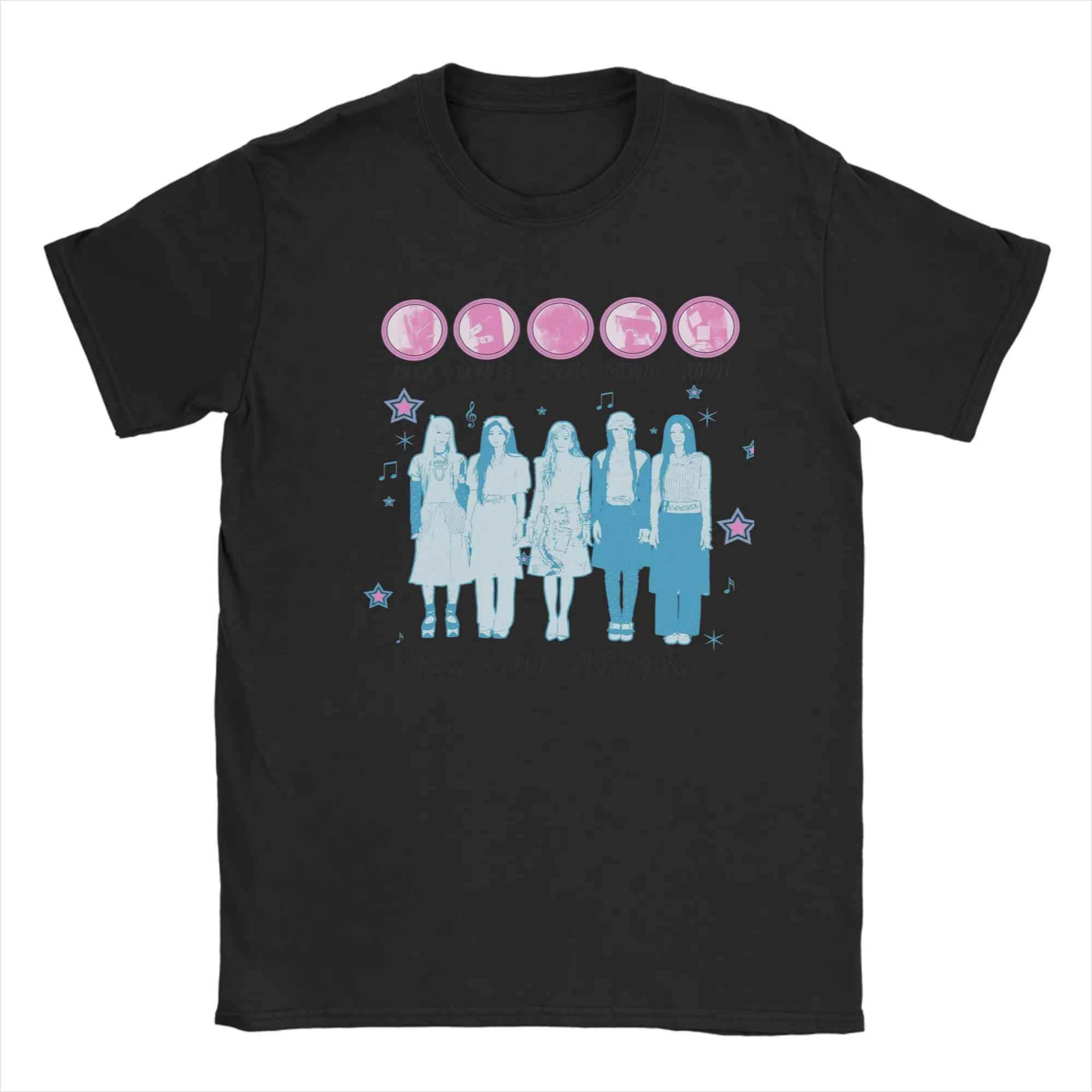 T-shirt Vintage été Illit Kpop tendance T-Shirts 100 coton t-shirt pour hommes motif esthétique T-Sh