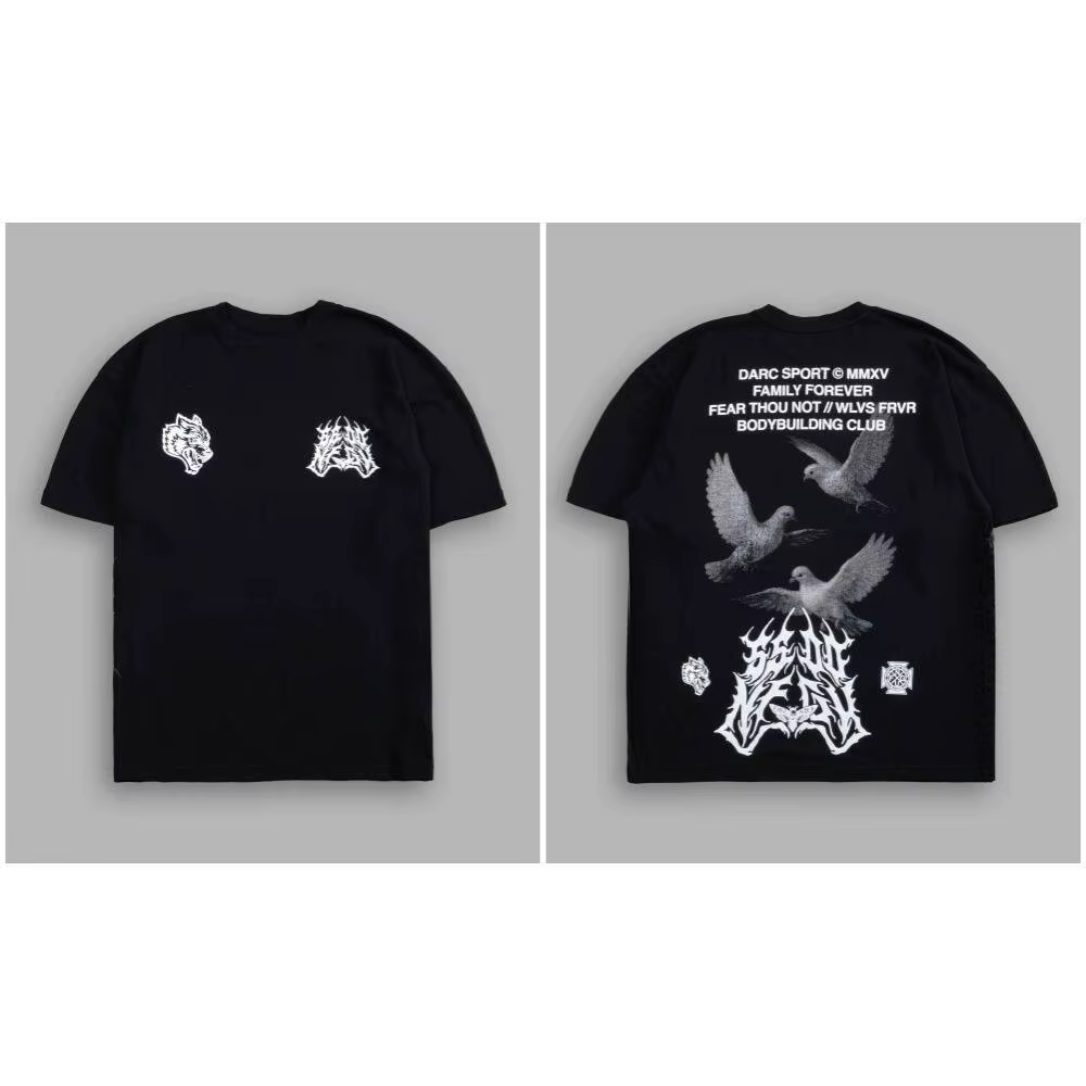 T-shirt en coton à col rond imprimé, coupe ample, pour hommes et femmes, style sport et loisirs amér