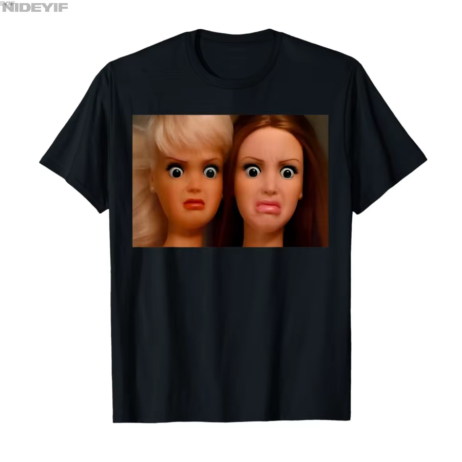 Disgusting poupée visage T-shirt pour hommes femmes 100% coton t-shirts à manches courtes hauts 1203