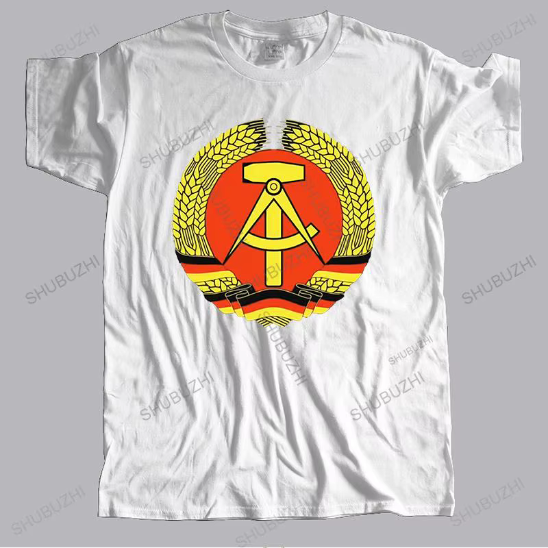 Offre spéciale hommes marque t-shirt été coton t-shirt Cool Stasi république démocratique allemande