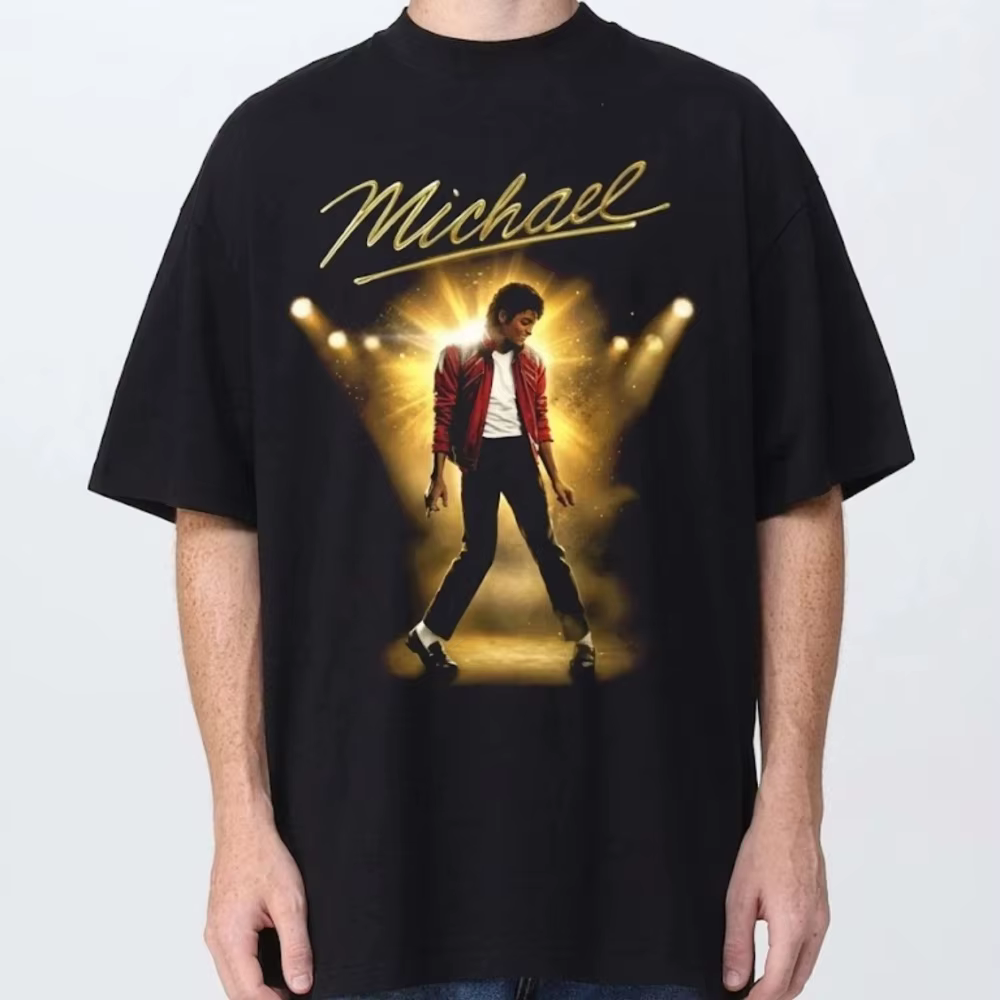 T-shirt graphique Michael Jackson Billie Jean, musique pop rétro et danse, unisexe, pur coton, stree