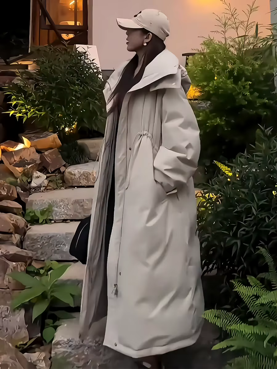 Doudoune courte et longue pour femmes, veste chaude optique à capuche avec wstring de proximité, par