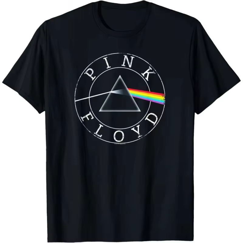 T-shirt vintage avec logo Prism des Pink Floyd pour hommes et femmes, t-shirt graphique classique du
