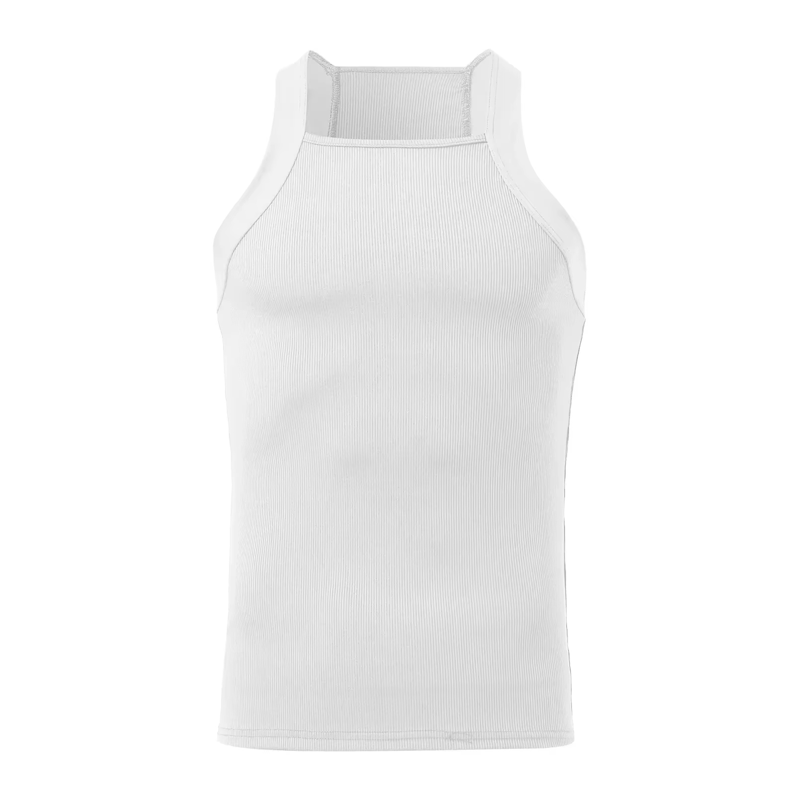 Débardeur décontracté pour hommes, couleur unie, col rond, Streetwear, Sexy, slim, ample, gilet de s
